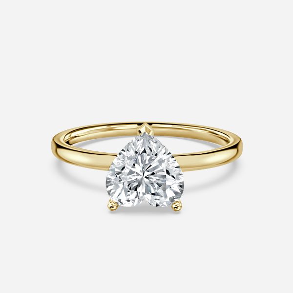 Dasha Heart Solitaire Moissanite Engagement Ring
