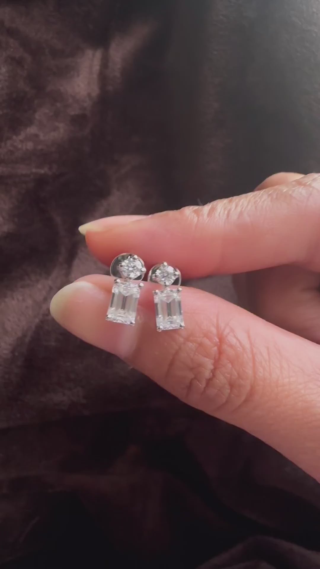 Moissanite Drops Earrings