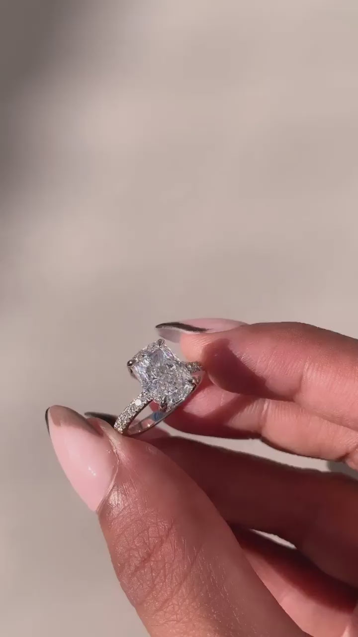 Moissanite Engagement Ring