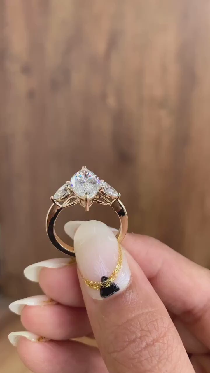 Moissanite Engagement Ring