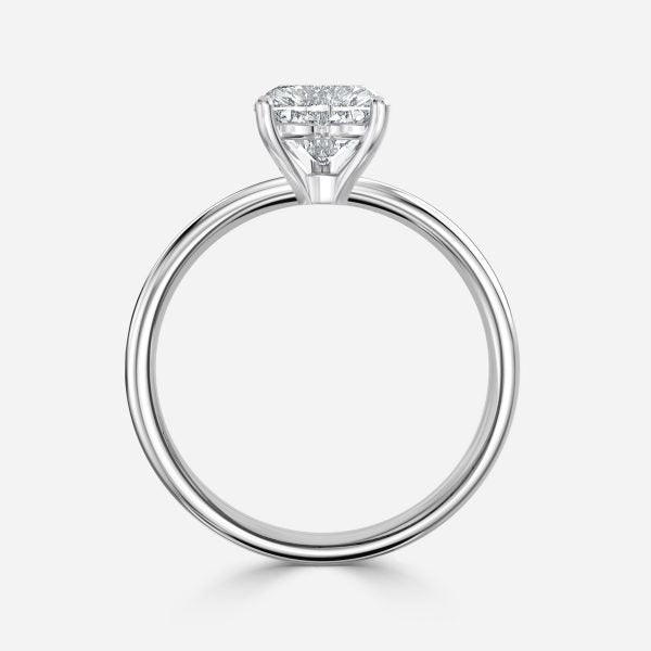 Dasha Heart Solitaire Moissanite Engagement Ring