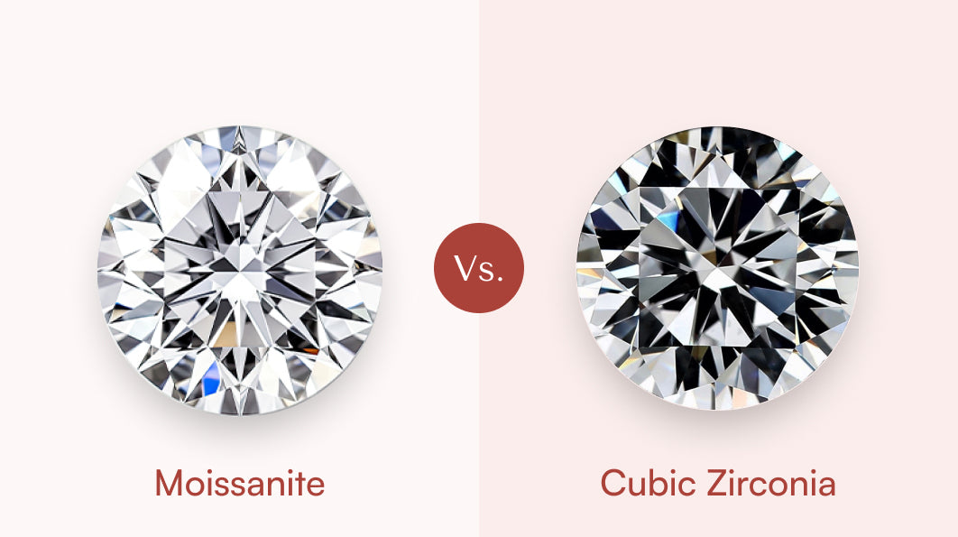 difference between moissanite and cubic zirconia