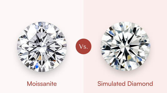 Moissanite vs. Simulated Diamond