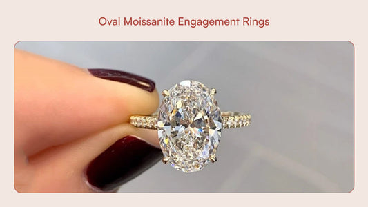 Oval Moissanite Engagement Rings