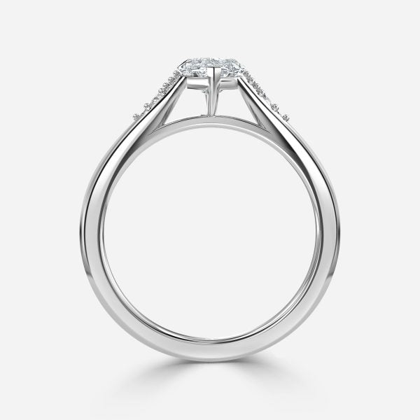 Aurelia Marquise Three Stone Moissanite Engagement Ring