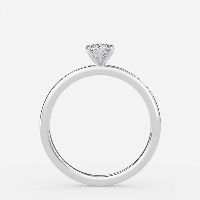 Katherine Marquise Solitaire Moissanite Engagement Ring