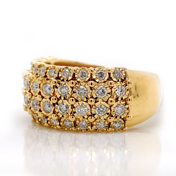 1.05Ct Iced Out Moissanite Ring