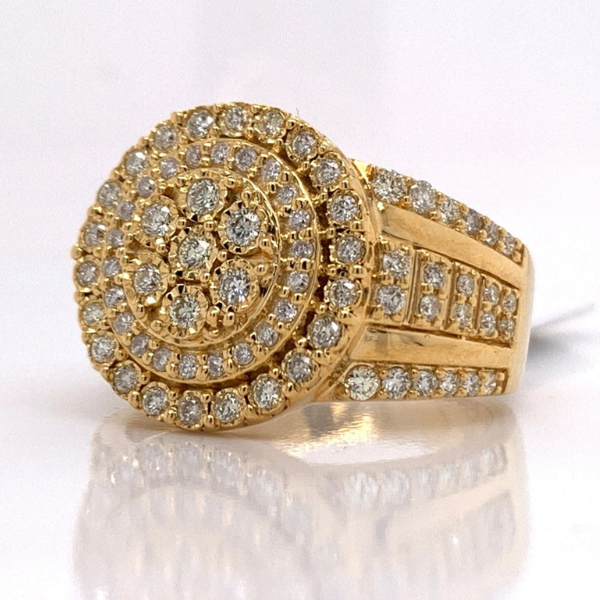 1.14Ct Iced Out Moissanite Ring