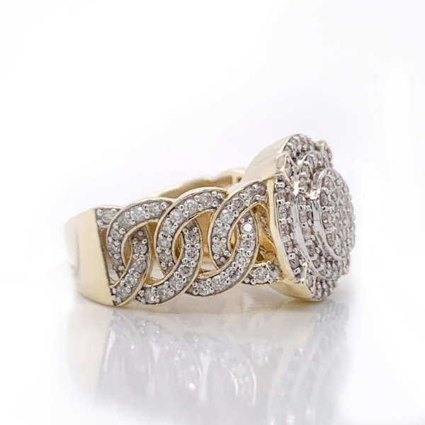 1.36Ct Cuban Moissanite Ring