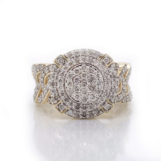 1.36Ct Cuban Moissanite Ring