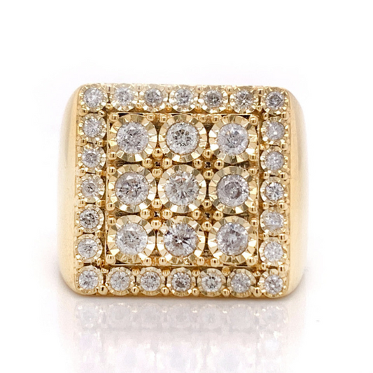 1.39Ct Moissanite Micro Pave RIng