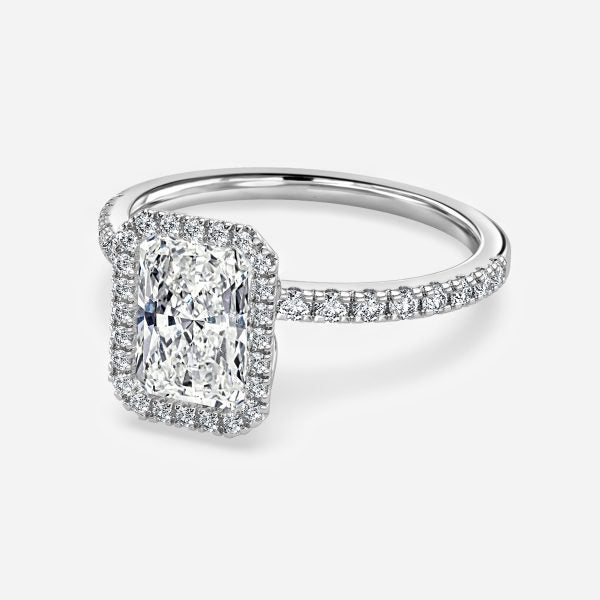 Tatienne Radiant Halo Moissanite Engagement Ring