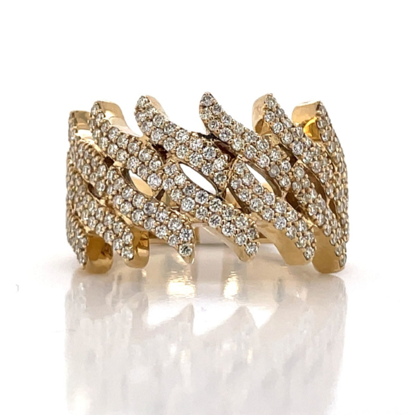 1.50Ct Moissanite Cuban Ring