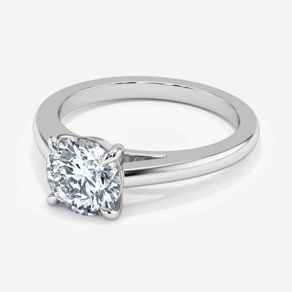 Tova Round Solitaire Moissanite Engagement Ring