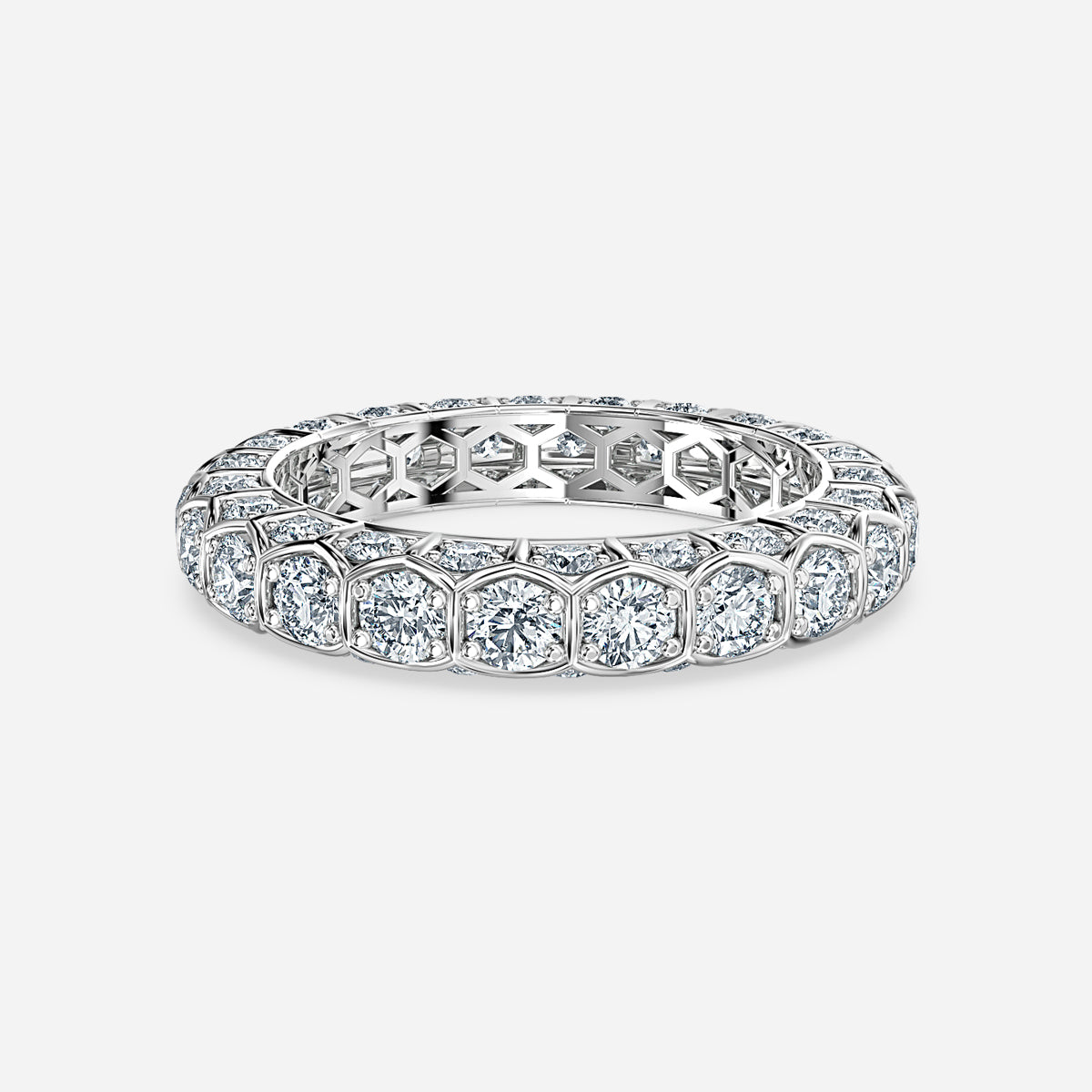 Fable Round Moissanite Eternity Ring