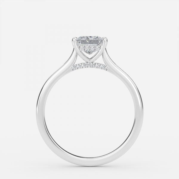 Pandora Princess Hidden Halo Moissanite Engagement Ring