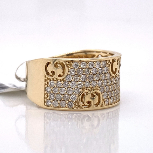1.50Ct Iced Out Moissanite Ring