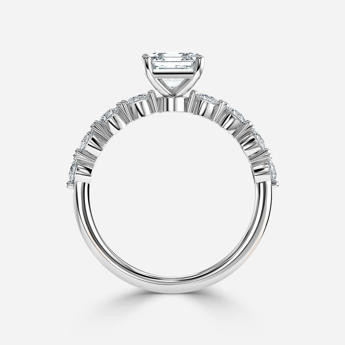 Philippa Asscher Unique Moissanite Engagement Ring