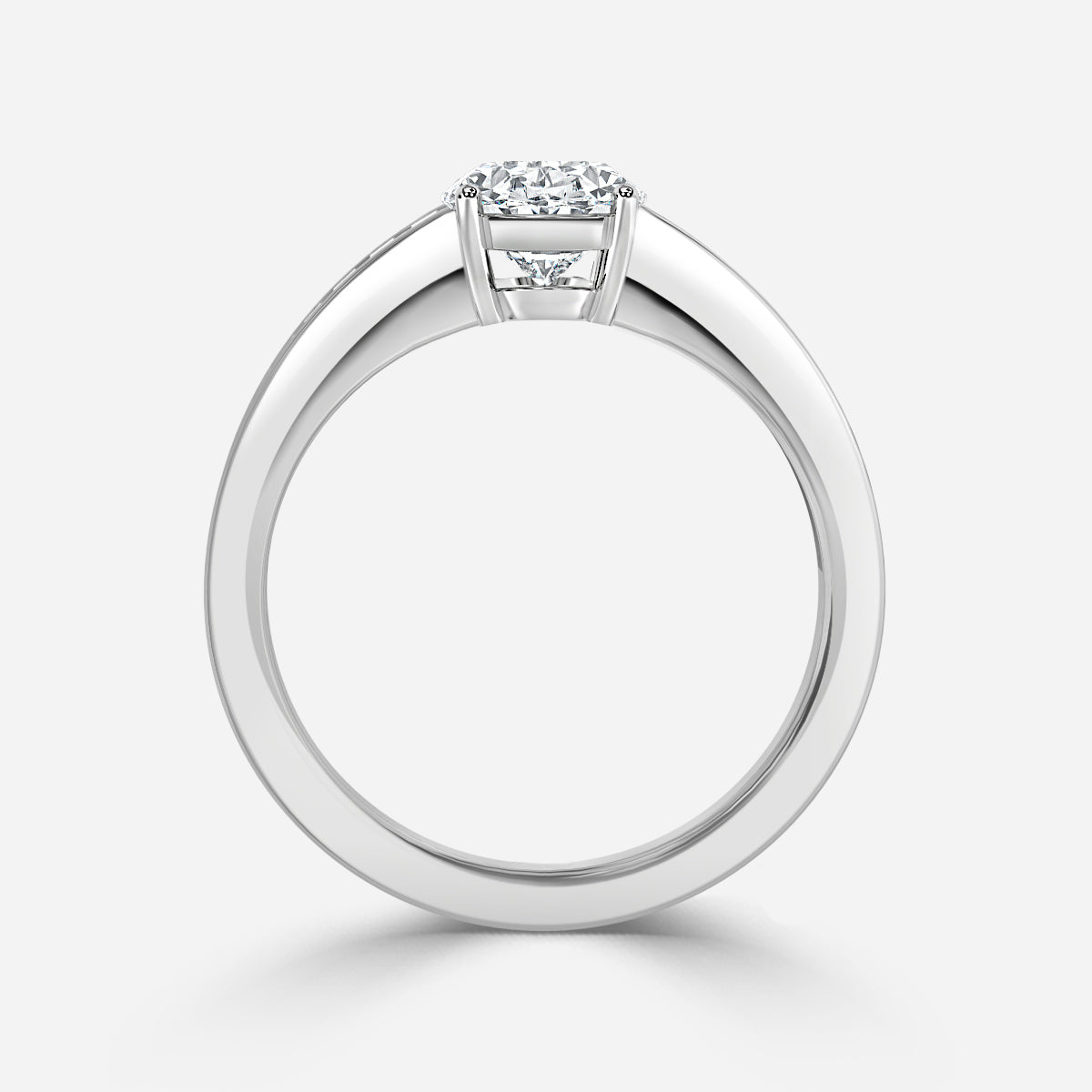 Thyra Oval Unique Moissanite Engagement Ring