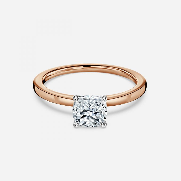 Ailani Cushion Solitaire Moissanite Engagement Ring