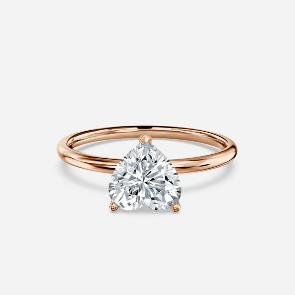 Ailani Heart Solitaire Moissanite Engagement Ring