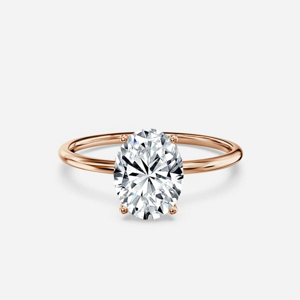 Ailani Oval Solitaire Moissanite Engagement Ring