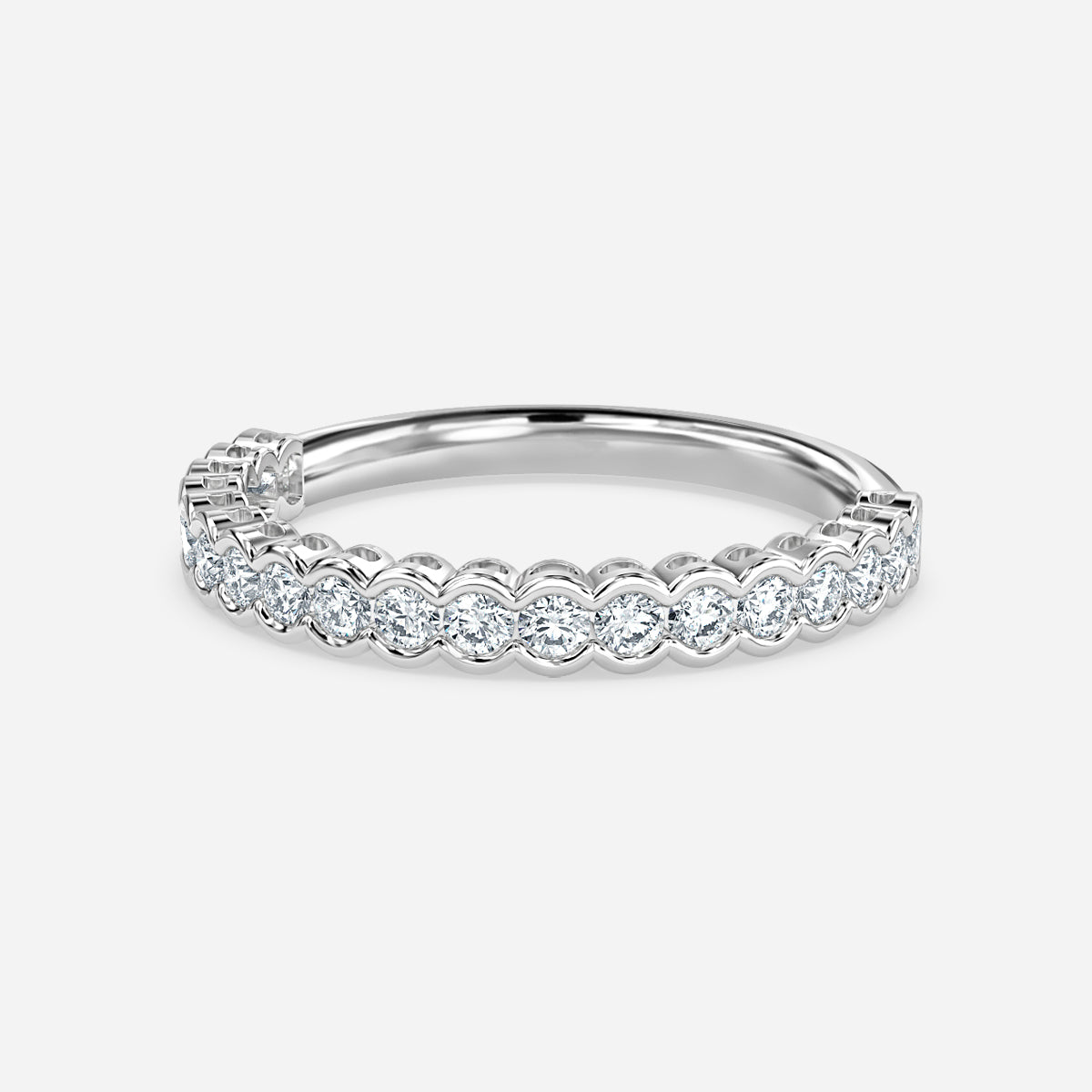 Lyric Rubover Moissanite Wedding Ring