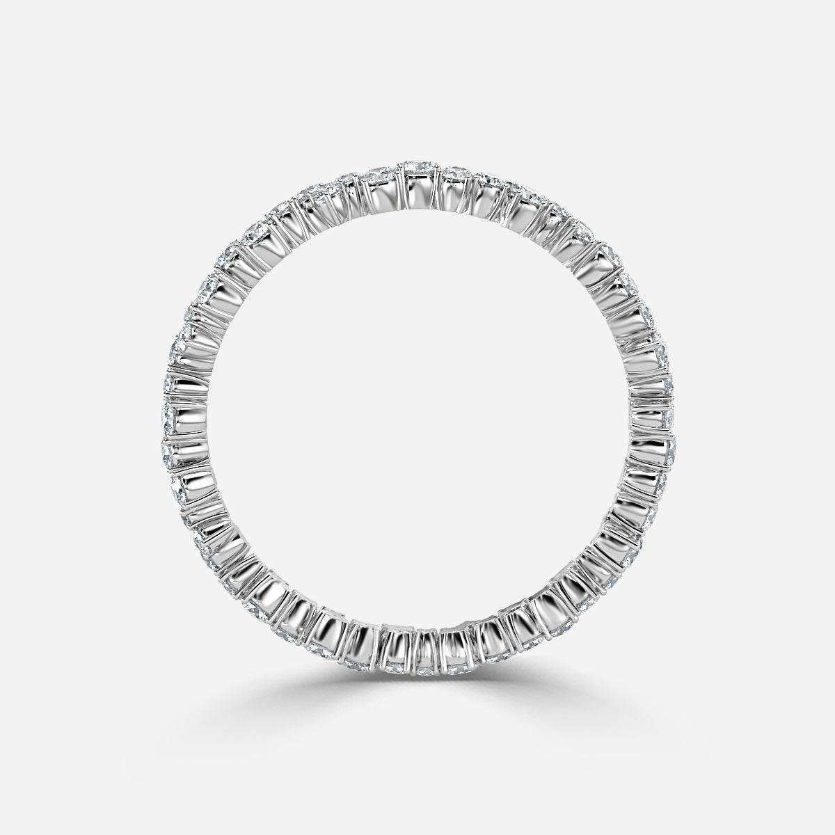 Indigol Round Moissanite Eternity Band