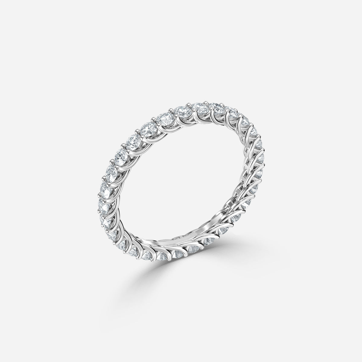 Kozen Round Moissanite Wedding Ring