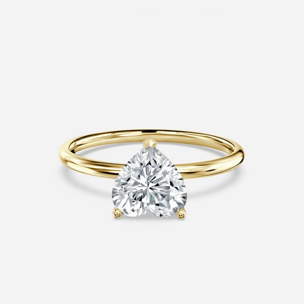 Ailani Heart Solitaire Moissanite Engagement Ring