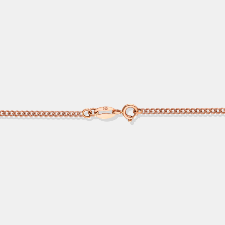 18K Rose Gold Curby Chain