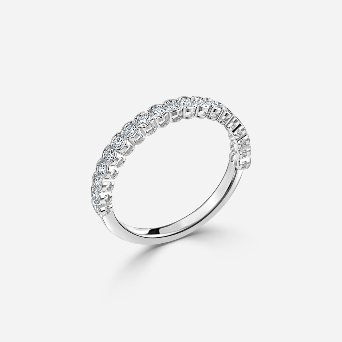 Lyric Rubover Moissanite Wedding Ring