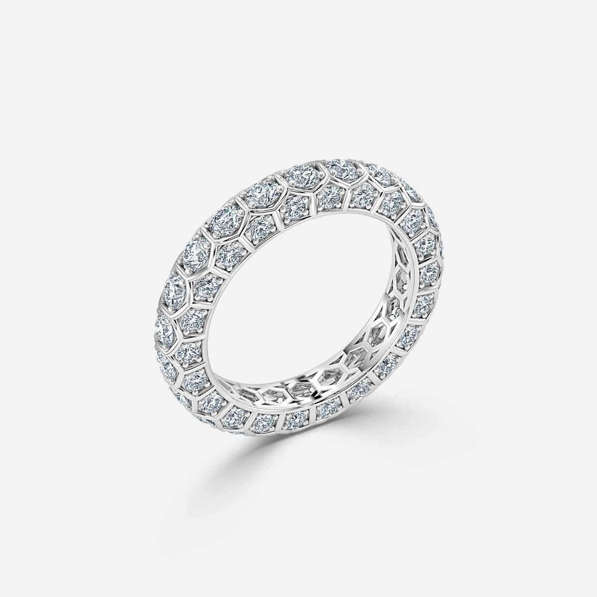 Fable Round Moissanite Eternity Ring