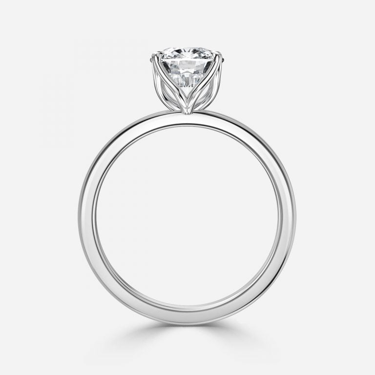 Samira Cushion Solitaire Moissanite Engagement Ring