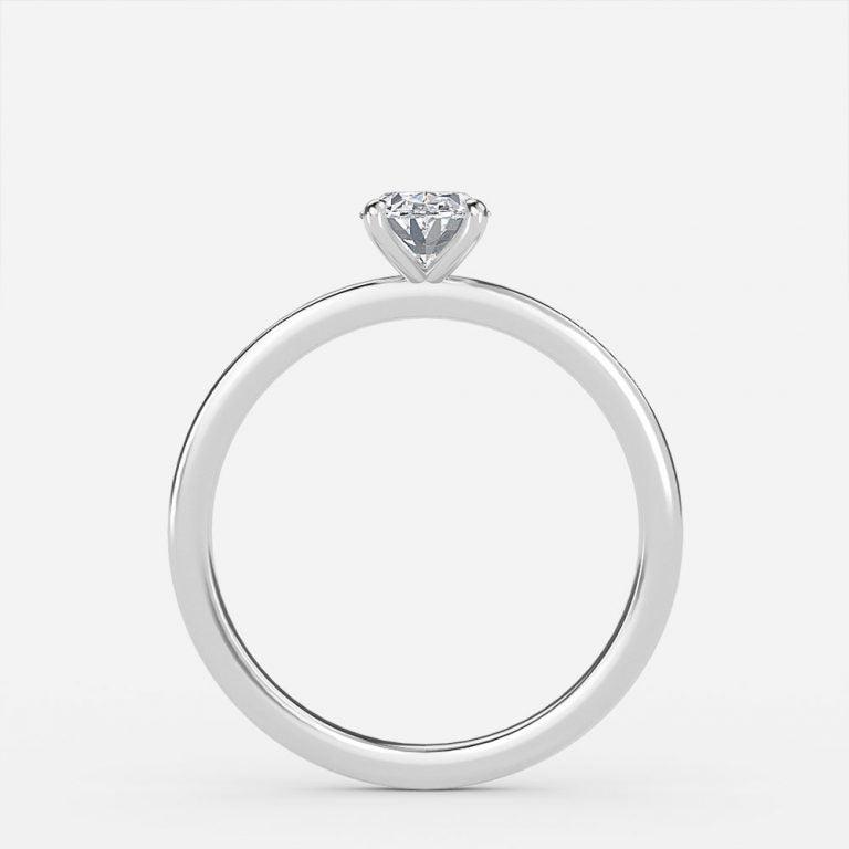 Katherine Oval Solitaire Moissanite Engagement Ring