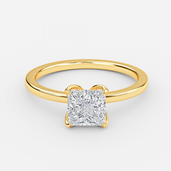 Samira Princess Solitaire Moissanite Engagement Ring