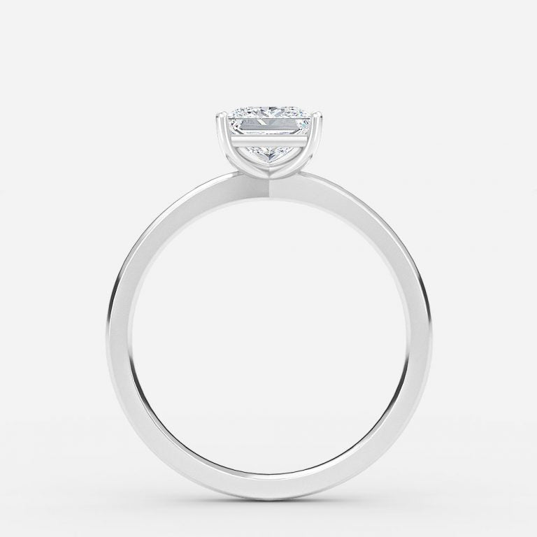 Idalia Princess Solitaire Moissanite Engagement Ring