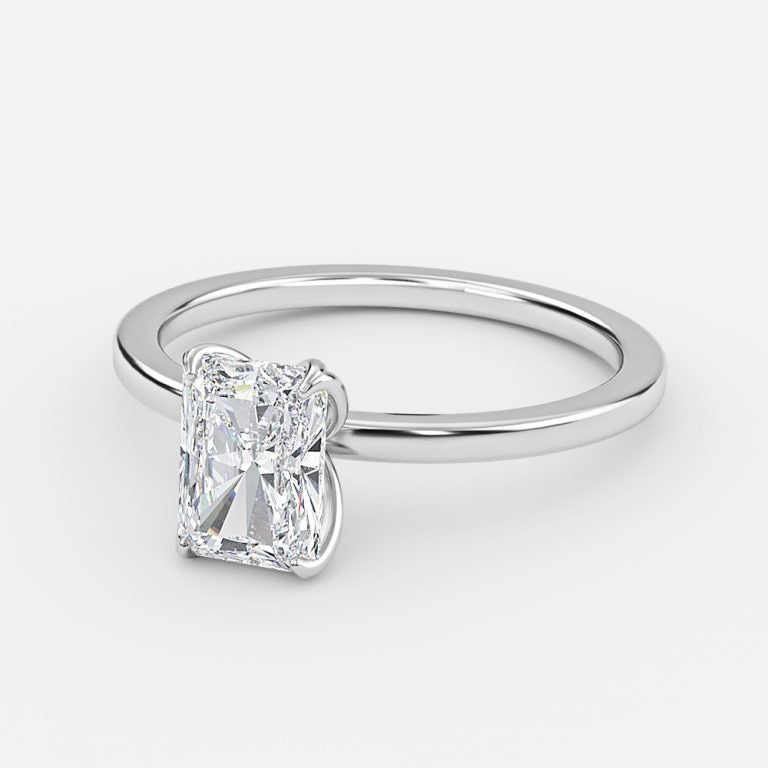 Samira Radiant Solitaire Moissanite Engagement Ring