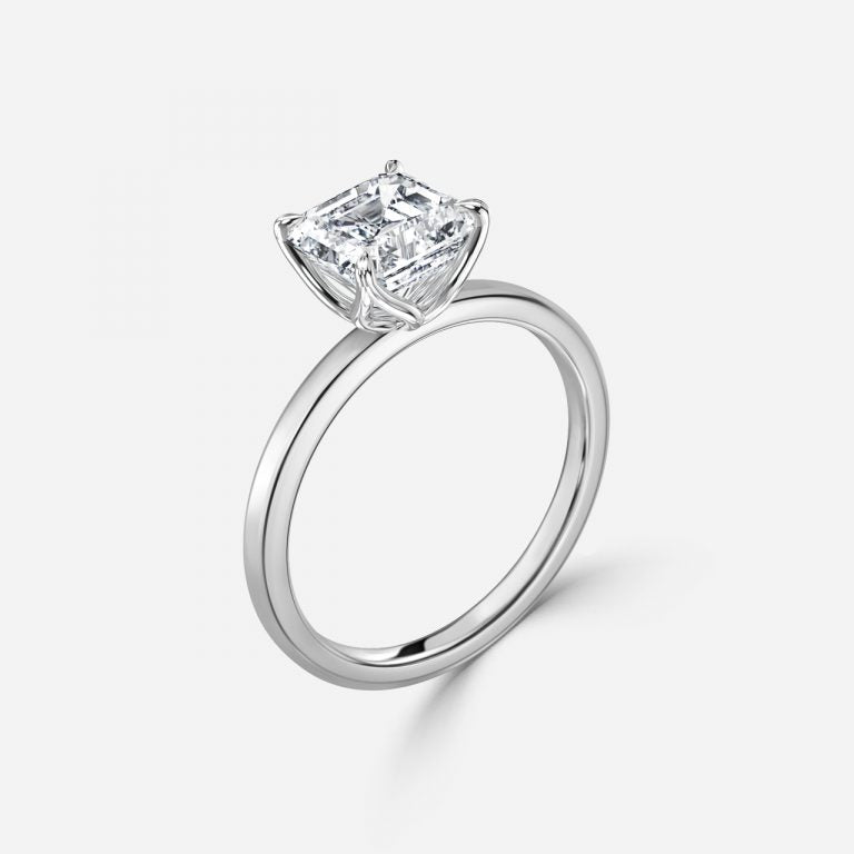 Samira Asscher Solitaire Moissanite Engagement Ring