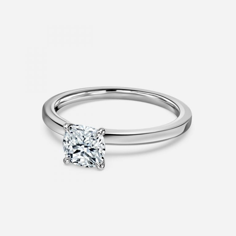 Katherine Cushion Solitaire Moissanite Engagement Ring