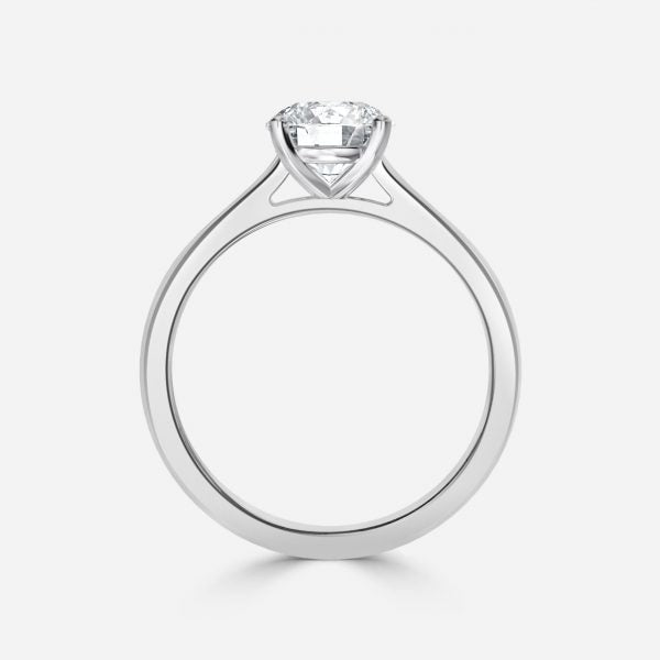 Bernadette Round SolitaireMoissanite Engagement Ring