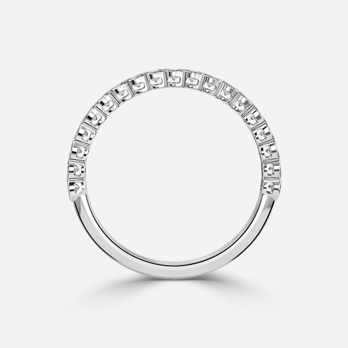 Lyric Rubover Moissanite Wedding Ring