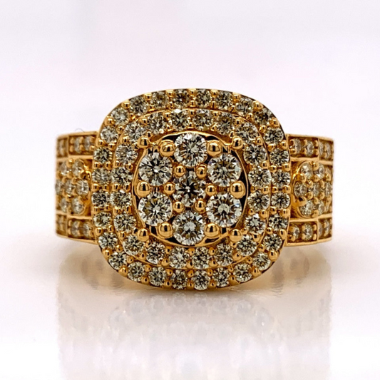 2.00Ct Moissanite Micro Pave RIng