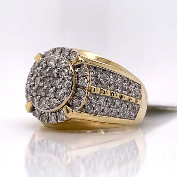 2.02Ct Iced Out Moissanite Ring