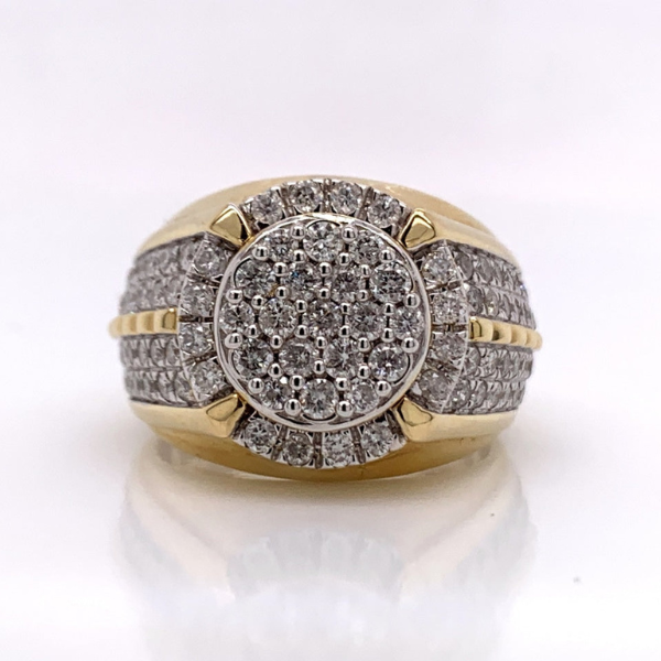 2.02Ct Iced Out Moissanite Ring