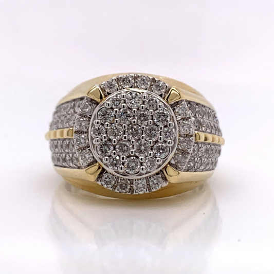 2.02Ct Iced Out Moissanite Ring