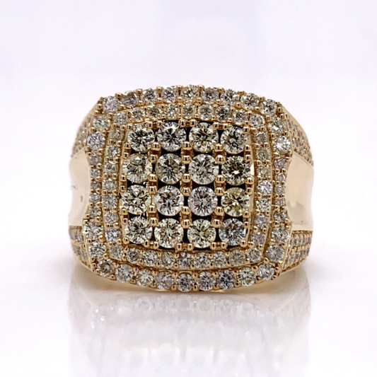 2.50Ct Iced Out Moissanite RIng