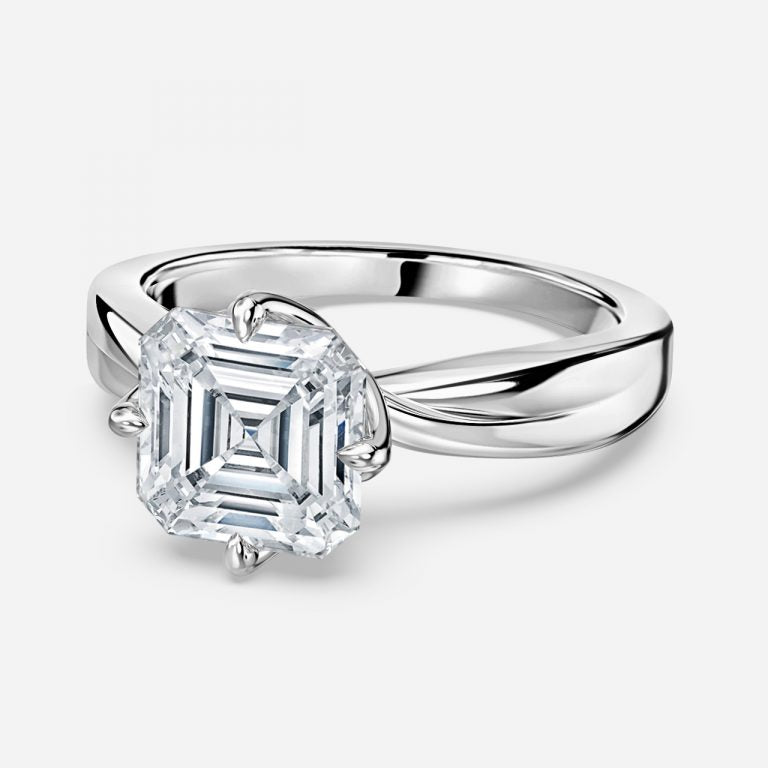 Noelle Asscher Solitaire Moissanite Engagement Ring