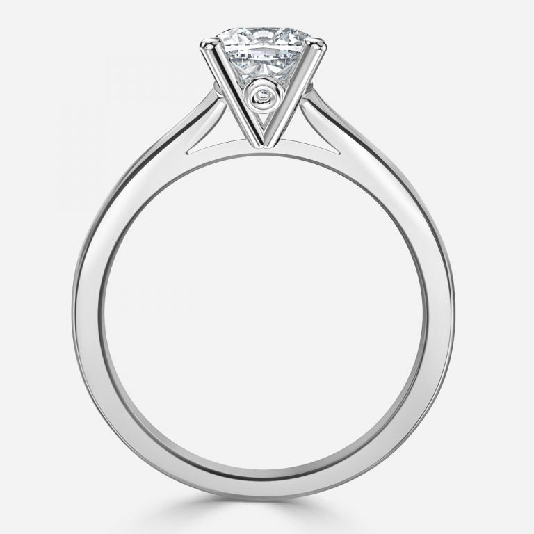 Yuna Cushion Solitaire Moissanite Engagement Ring