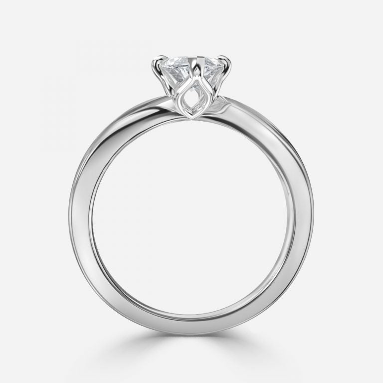 Noelle Marquise Solitaire Moissanite Engagement Ring